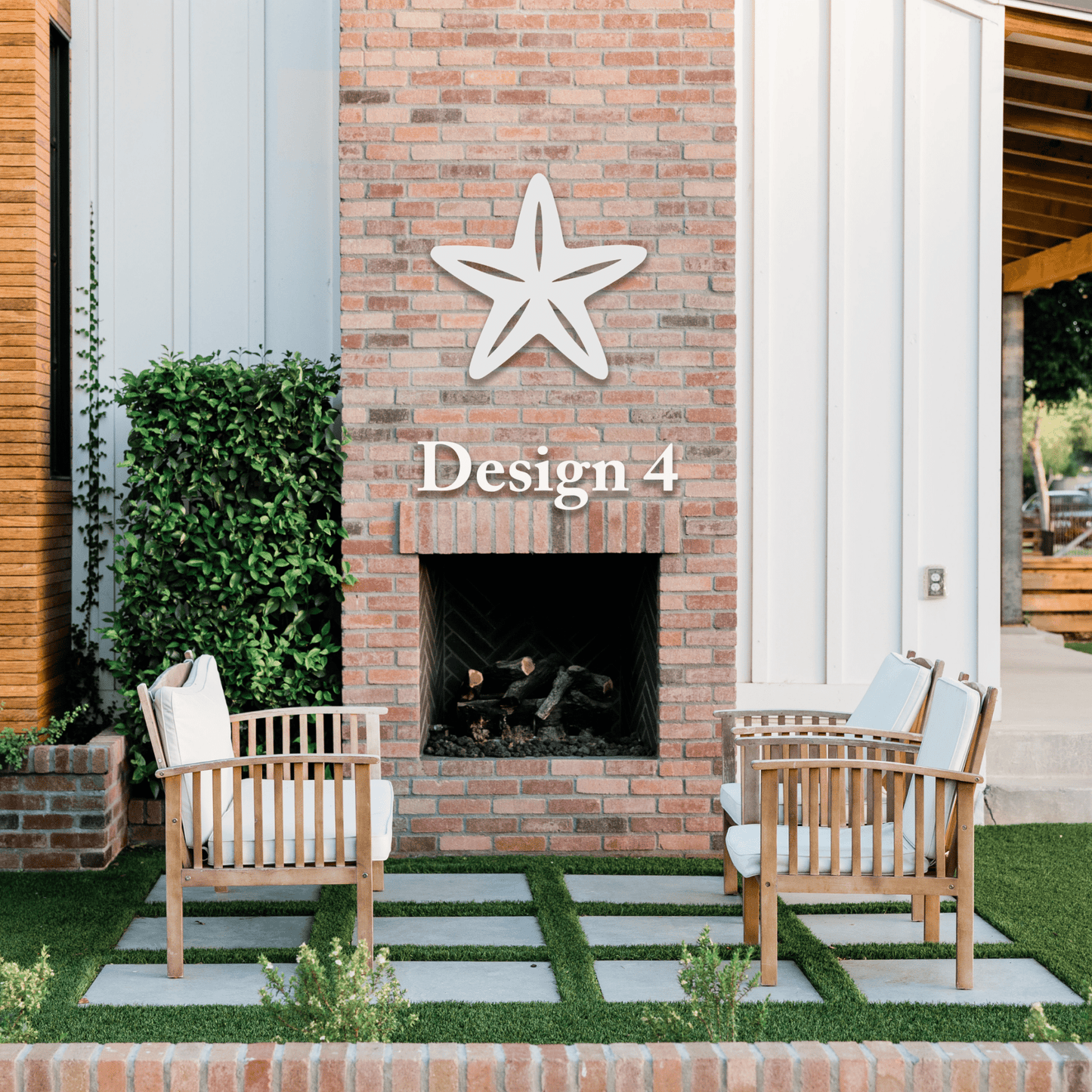 Outdoor PVC Starfish Decor, Beach House Sign - High Springs Shutter Company