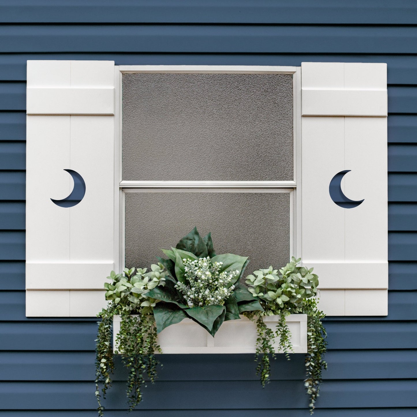 Custom Moon Cutout Outdoor Exterior Shutter, Sold Individually - High Springs Shutter Company