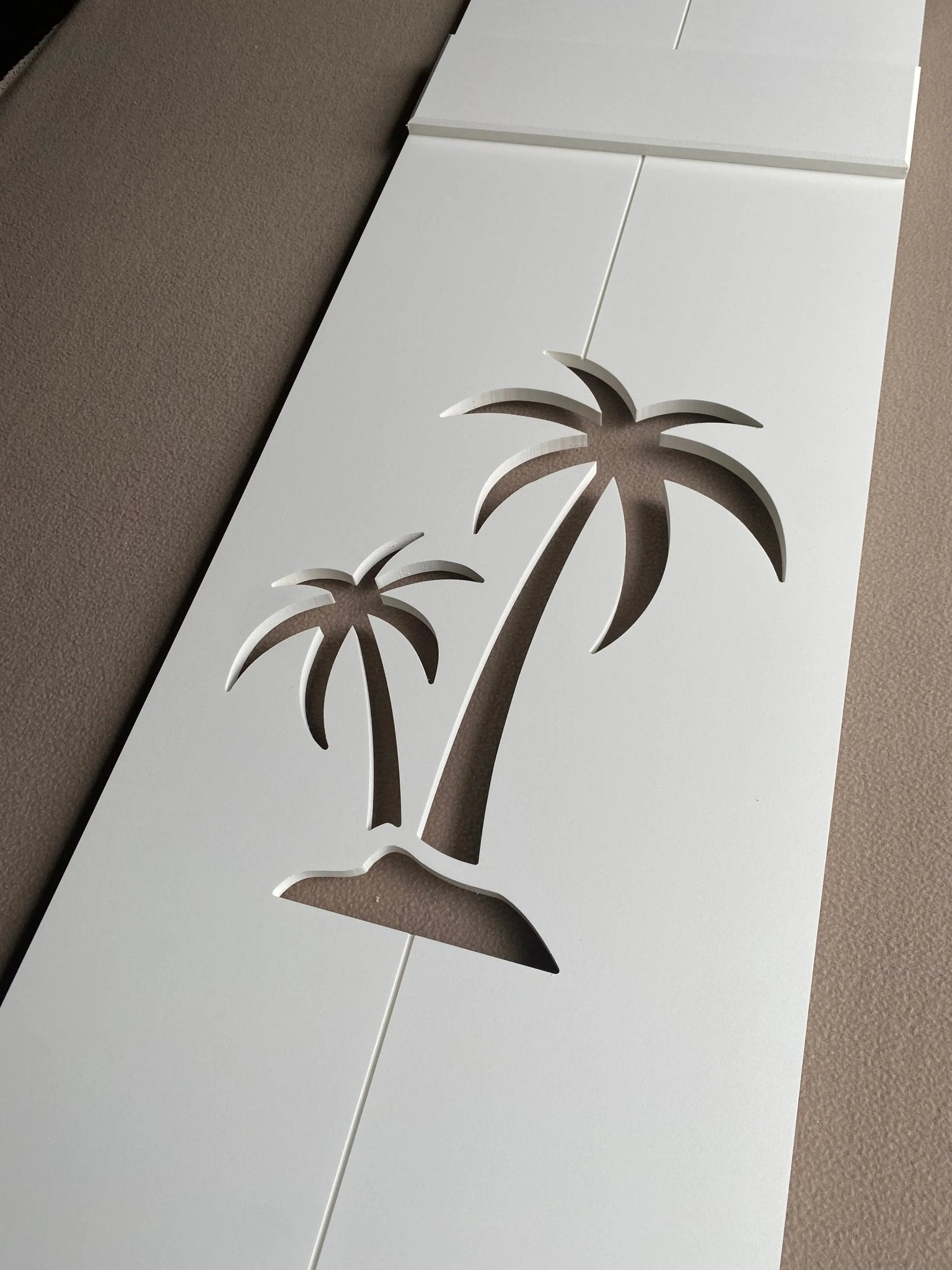 Double Palm Tree Exterior Shutter, Sold Individually - High Springs Shutter Company