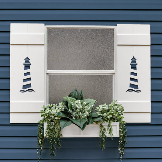 Nautical Lighthouse Exterior Shutter, Sold Individually - High Springs Shutter Company