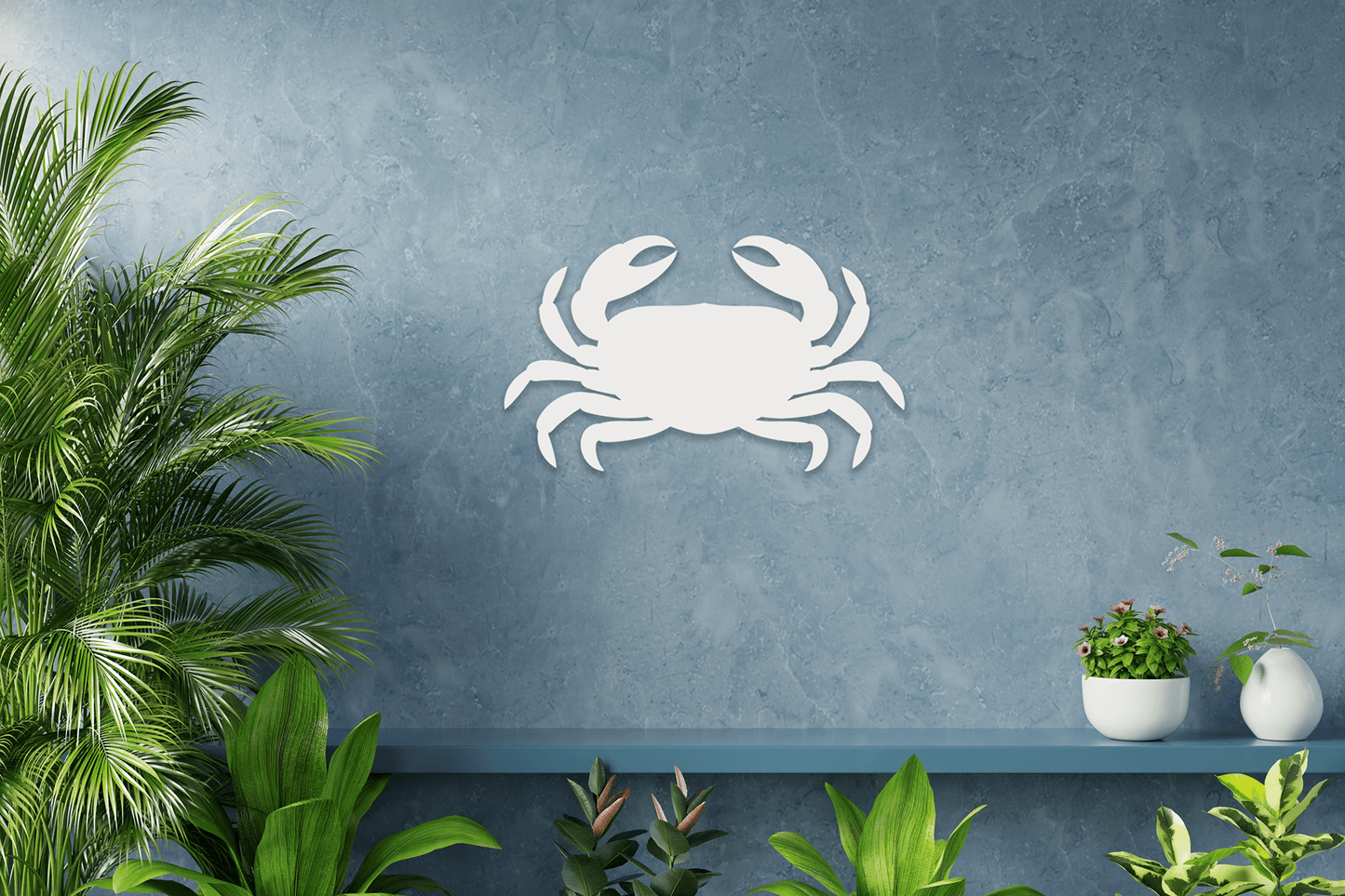 Outdoor PVC Crab Decor, Beach House Sign - High Springs Shutter Company