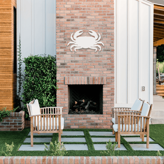Outdoor PVC Crab Decor, Beach House Sign - High Springs Shutter Company