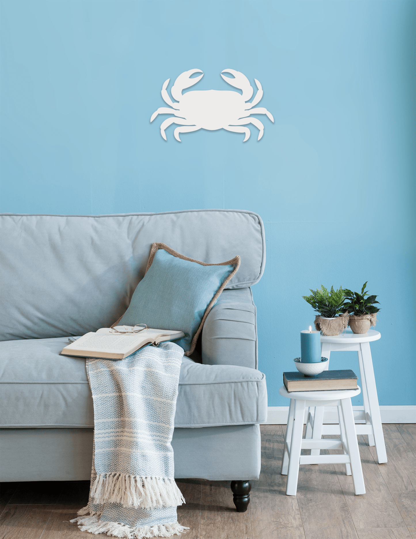 Outdoor PVC Crab Decor, Beach House Sign - High Springs Shutter Company