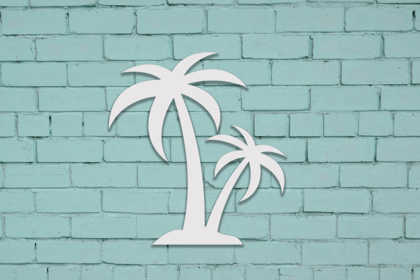 Palm Tree Beach House Sign, Outdoor PVC Decor - High Springs Shutter Company