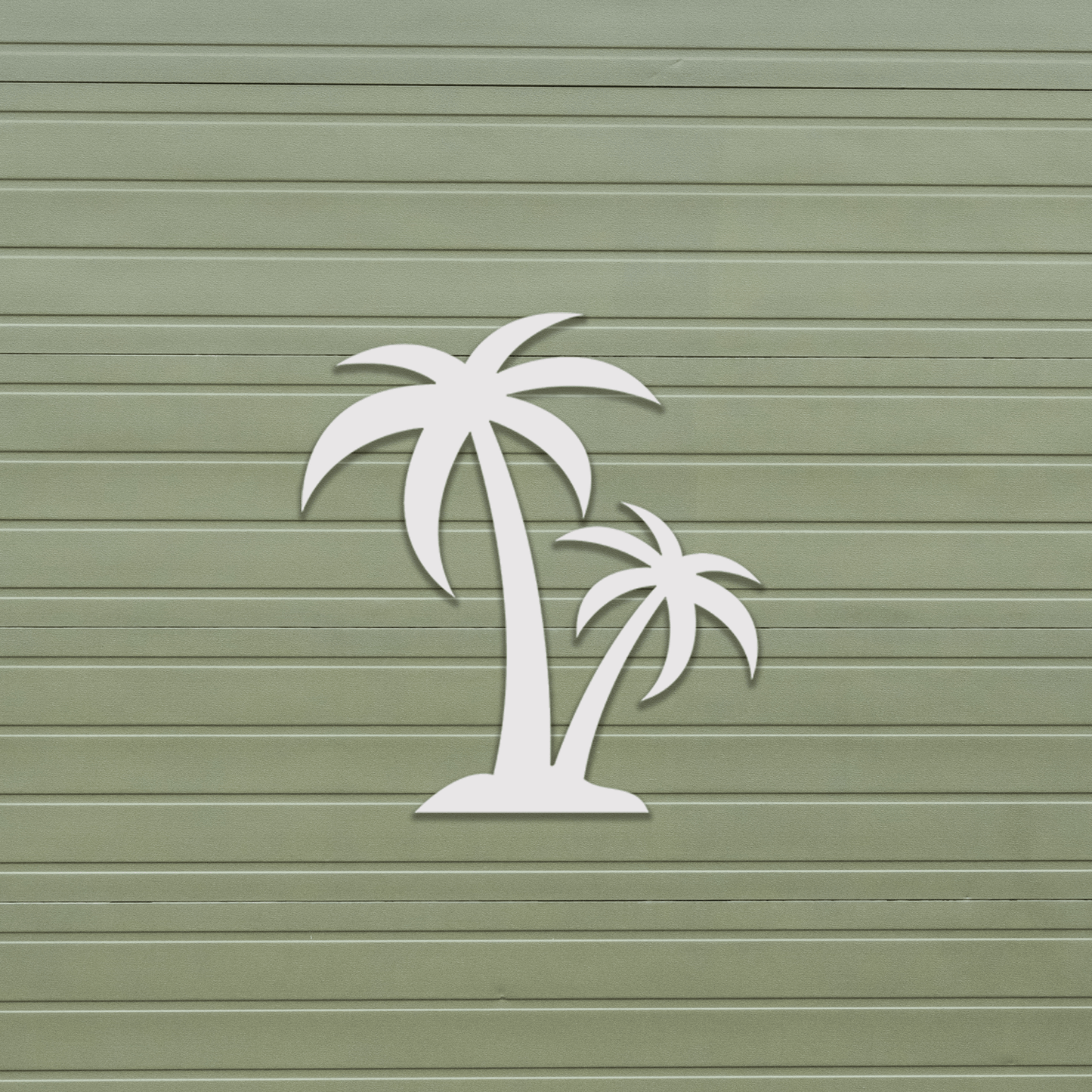 Palm Tree Beach House Sign, Outdoor PVC Decor - High Springs Shutter Company