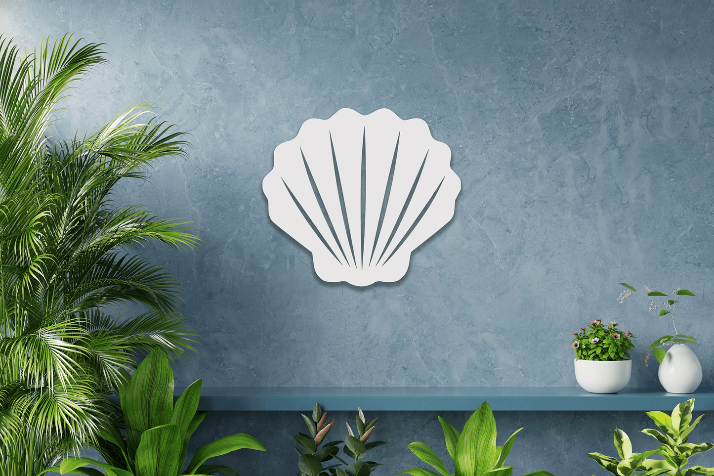 Shell Beach House Sign, Outdoor PVC Decor - High Springs Shutter Company