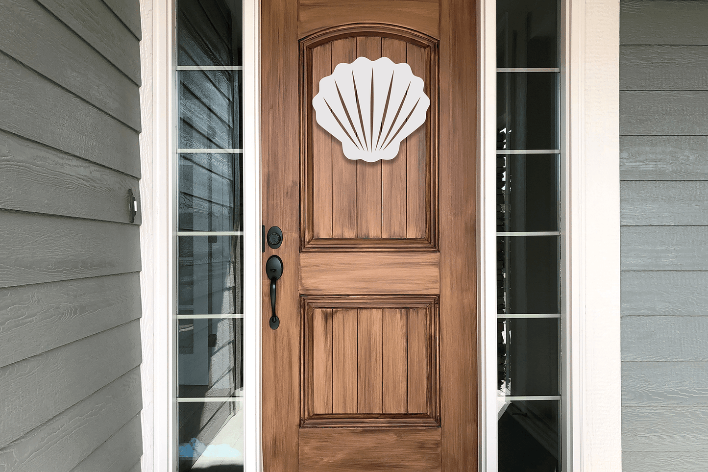 Shell Beach House Sign, Outdoor PVC Decor - High Springs Shutter Company