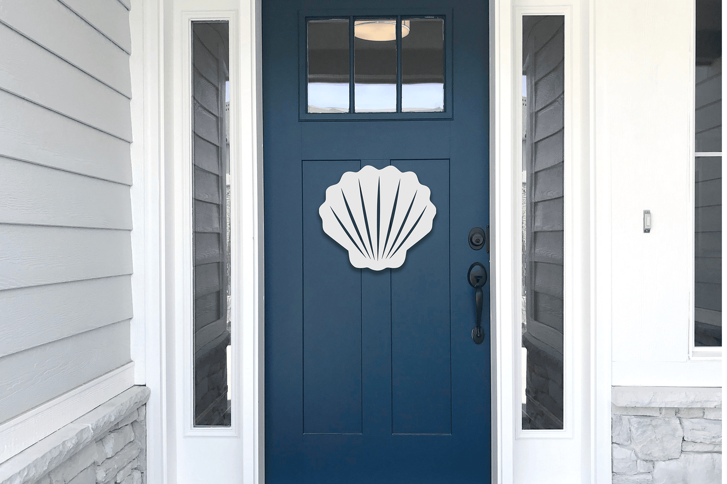 Shell Beach House Sign, Outdoor PVC Decor - High Springs Shutter Company