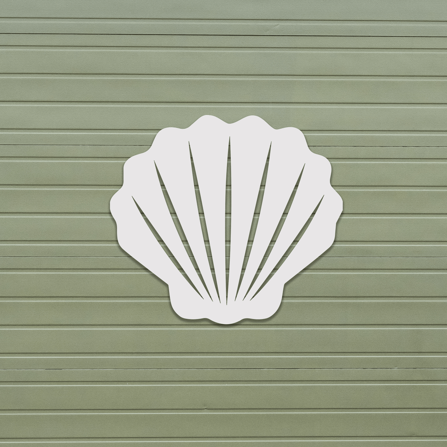 Shell Beach House Sign, Outdoor PVC Decor - High Springs Shutter Company