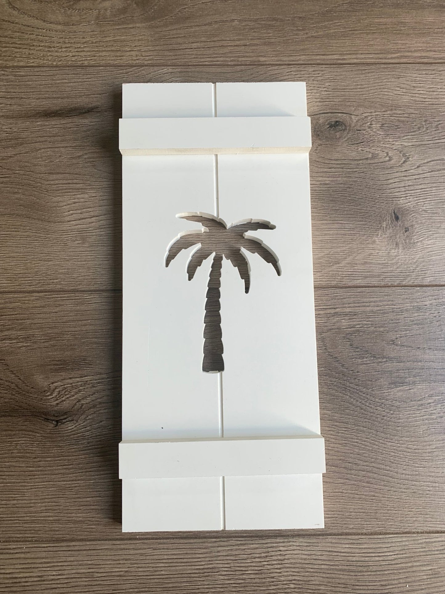 Single Palm Tree Exterior Shutter, Sold Individually - High Springs Shutter Company