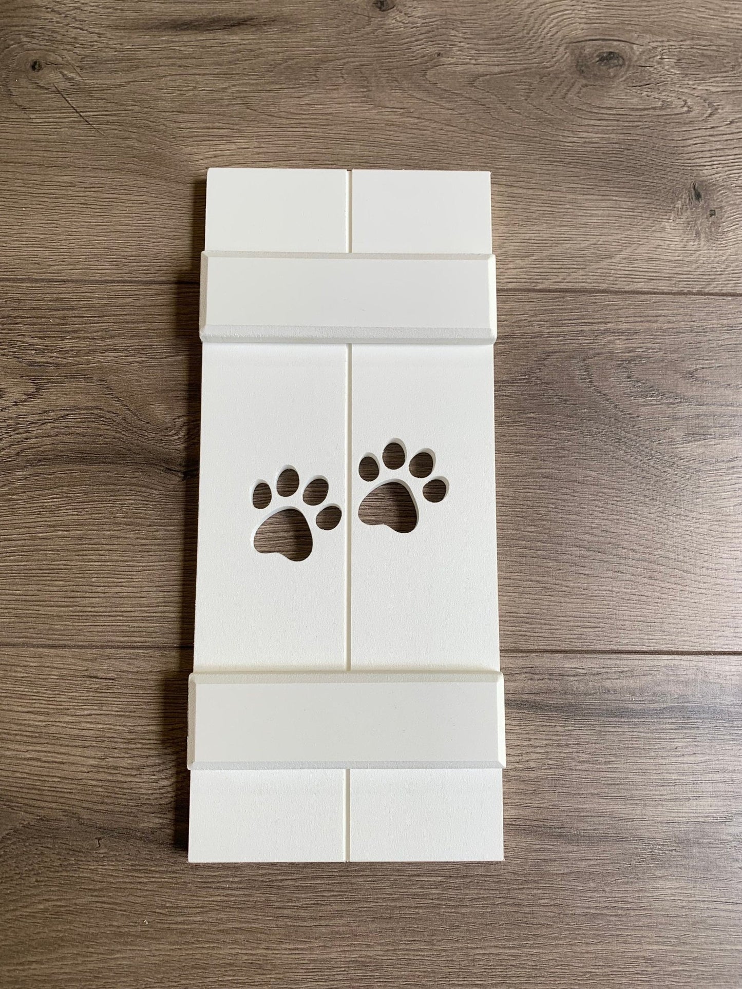 Paw Print Exterior Shutter, Sold Individually - High Springs Shutter Company