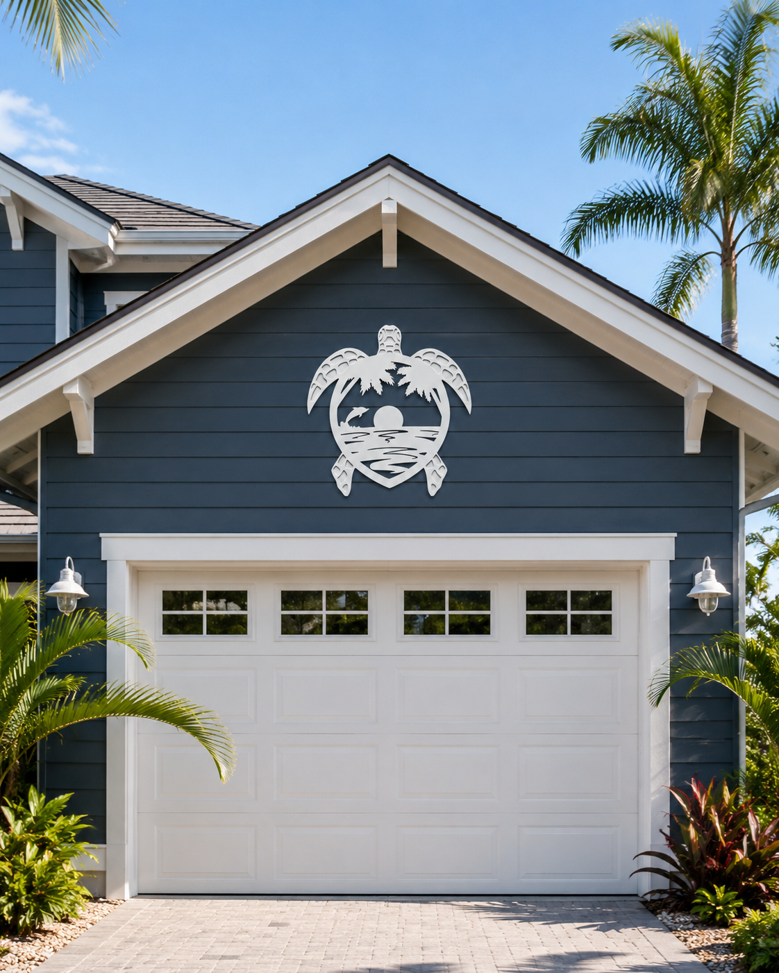 Outdoor PVC Turtle Decor, Beach House Sign