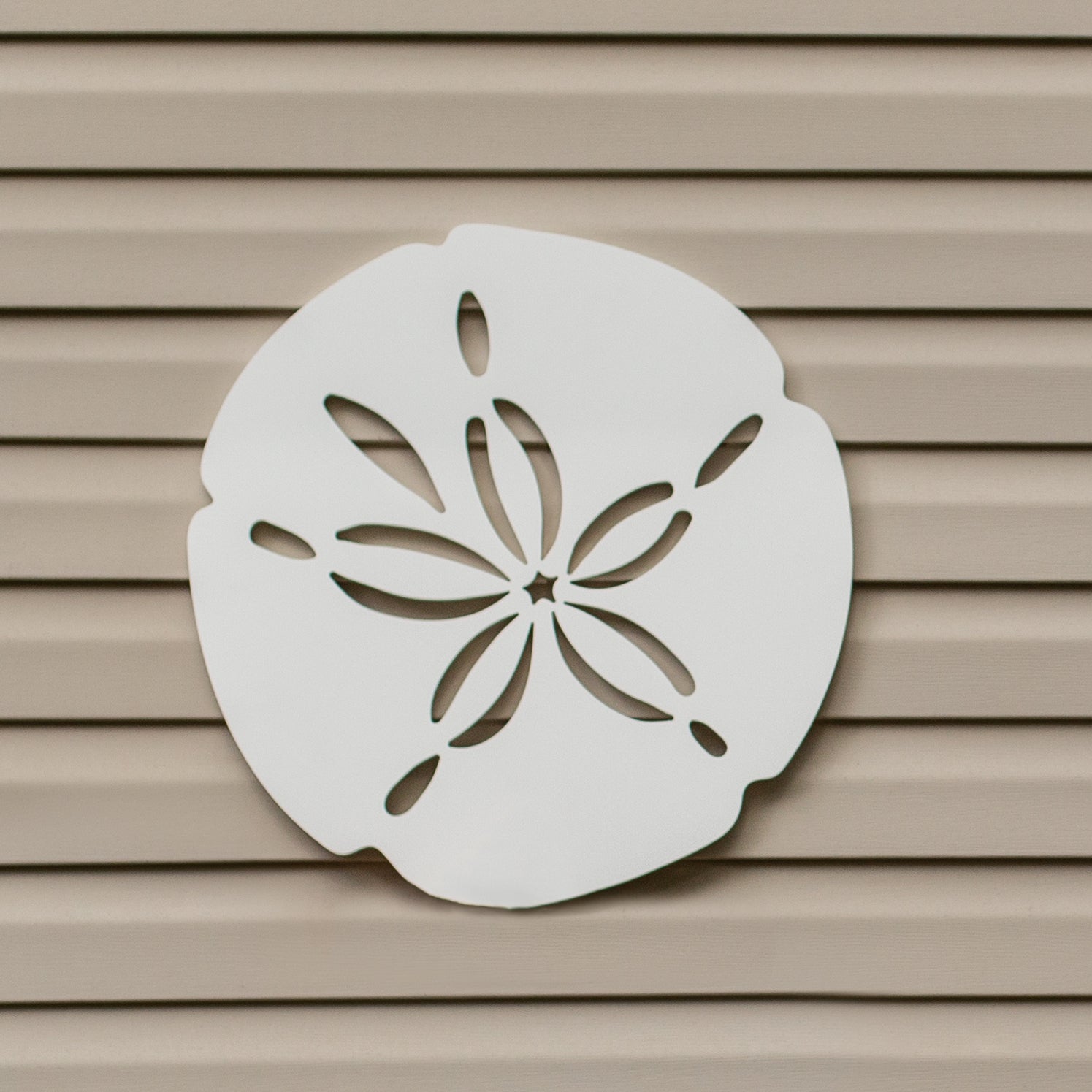 Outdoor Sand Dollar Decor, Beach House Sign High Springs Shutter Company