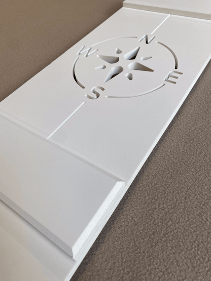 Compass Rose, Nautical Exterior Shutter, Sold Individually - High Springs Shutter Company