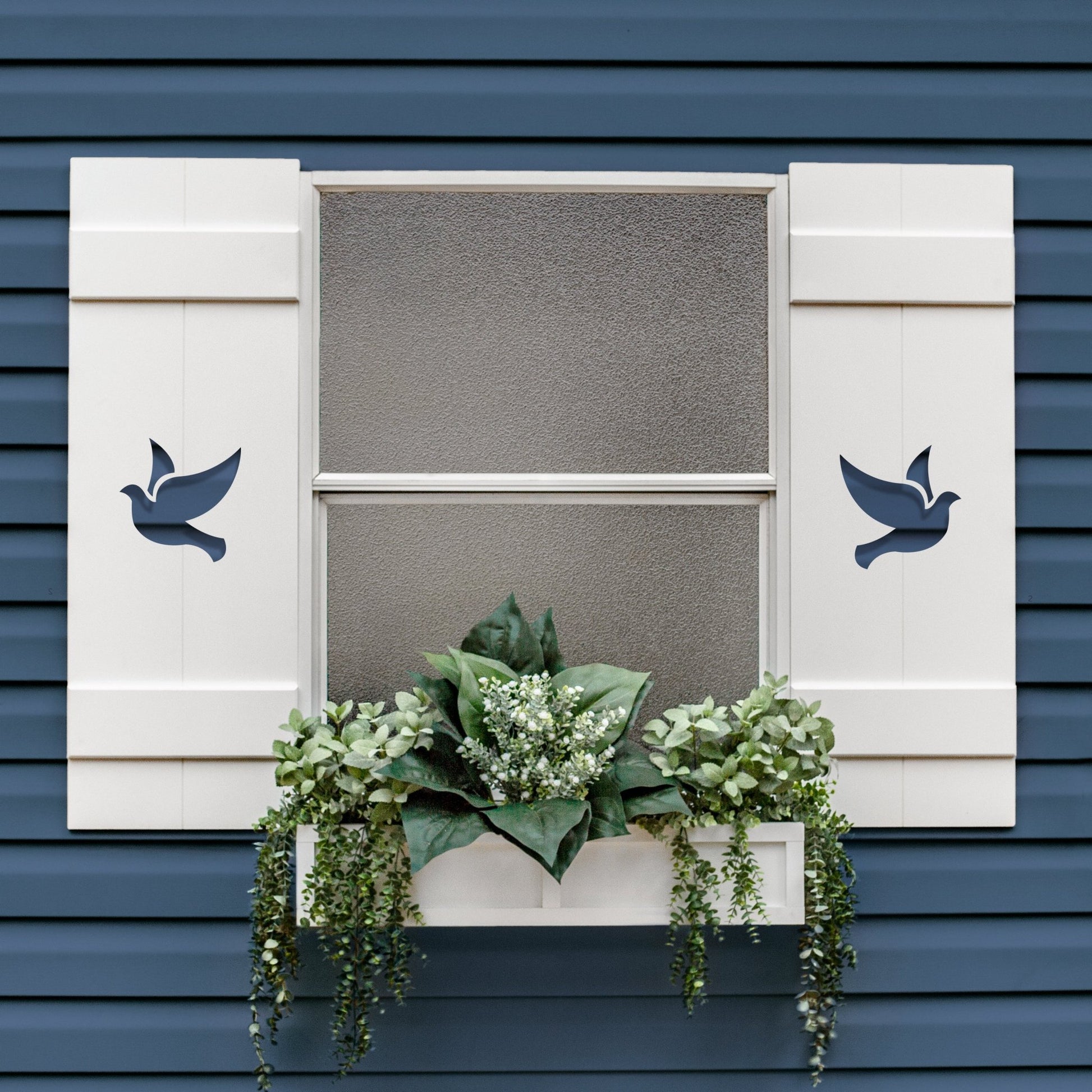 Exterior Shutter with Dove cut out, Sold Individually - High Springs Shutter Company