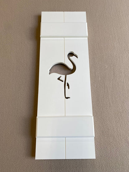 Flamingo Tropical Exterior Shutter, Sold Individually - High Springs Shutter Company