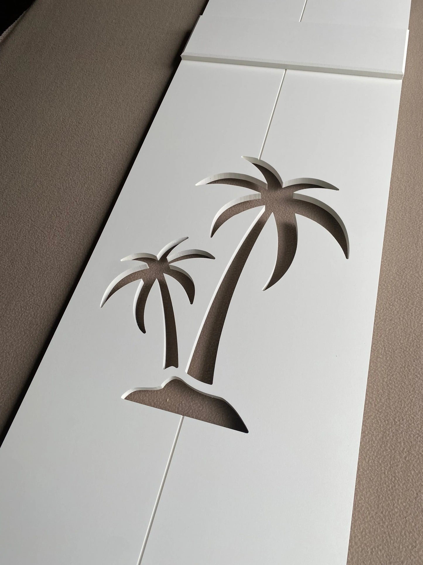 Double Palm Tree Exterior Shutter, Sold Individually High Springs Shutter Company