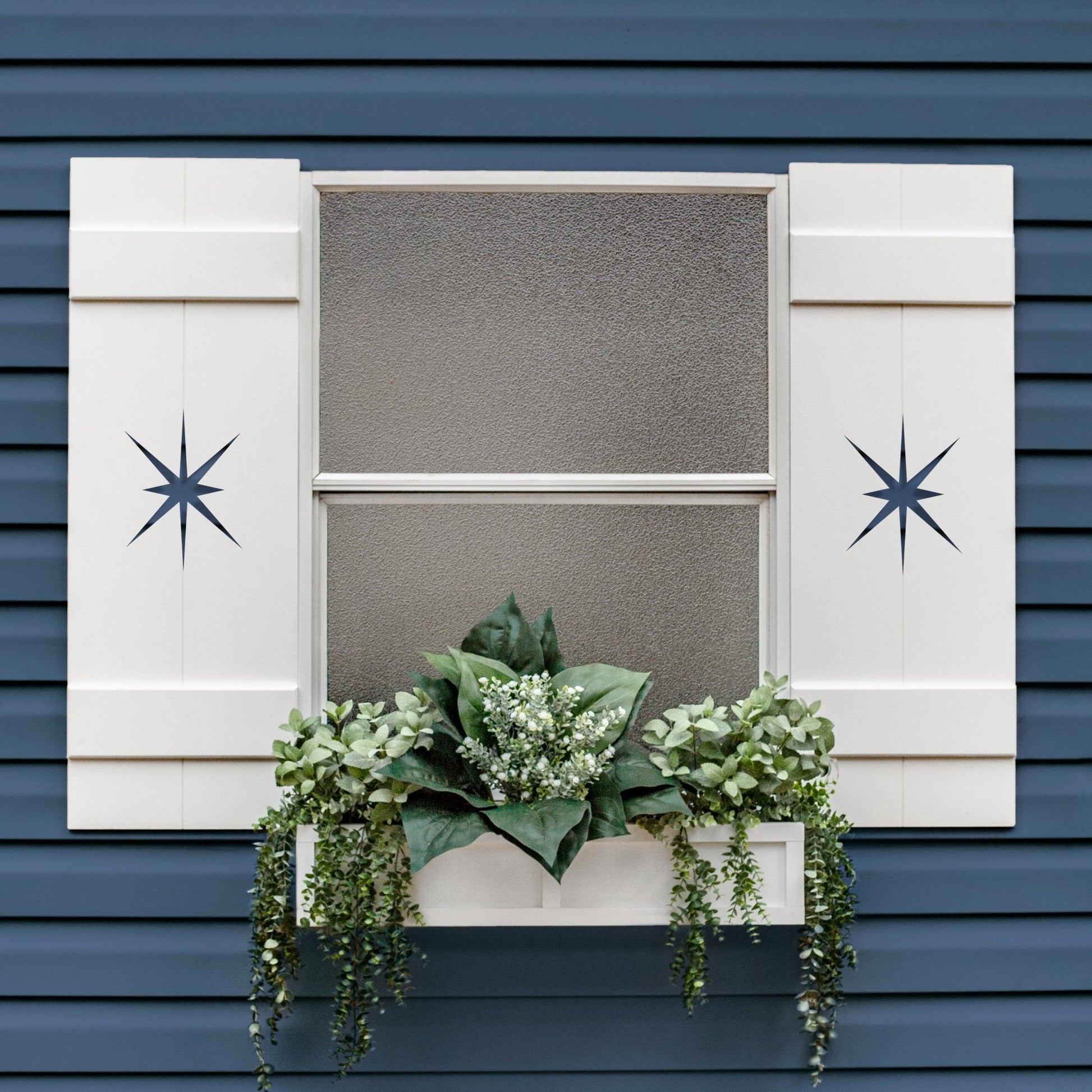 Midcentury Modern Starburst Exterior Shutter, Sold Individually - High Springs Shutter Company