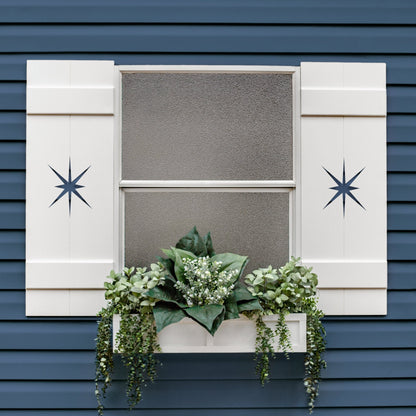 Midcentury Modern Starburst Exterior Shutter, Sold Individually - High Springs Shutter Company
