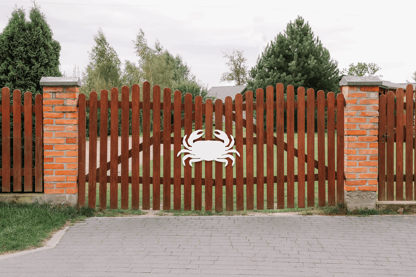 Outdoor PVC Crab Decor, Beach House Sign - High Springs Shutter Company