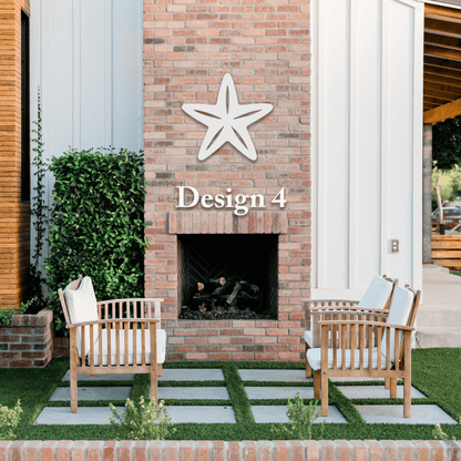 Outdoor PVC Starfish Decor, Beach House Sign - High Springs Shutter Company