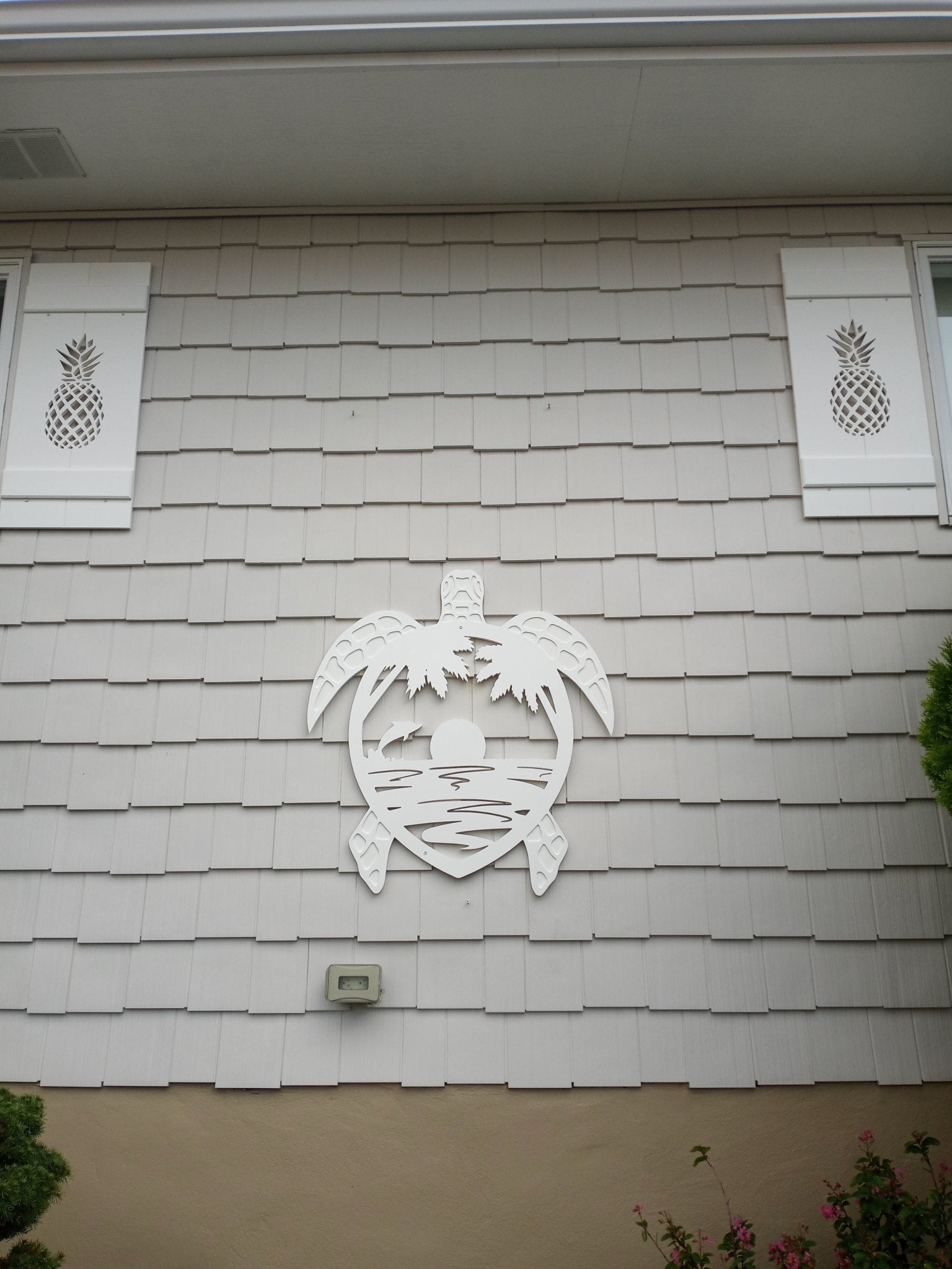 Outdoor PVC Turtle Decor, Beach House Sign - High Springs Shutter Company