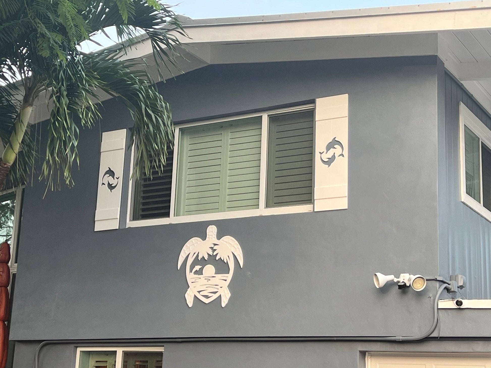 Outdoor PVC Turtle Decor, Beach House Sign - High Springs Shutter Company