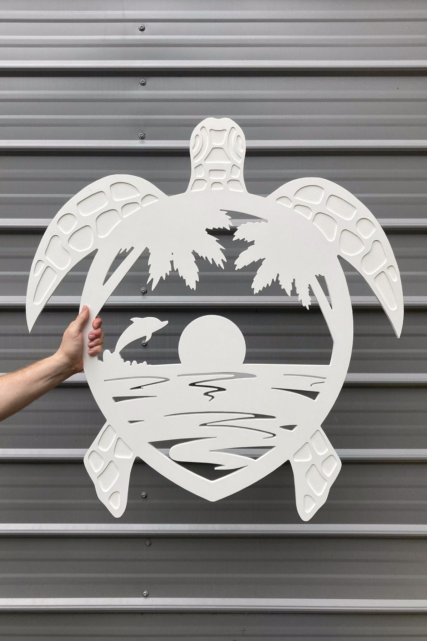 Outdoor PVC Turtle Decor, Beach House Sign - High Springs Shutter Company