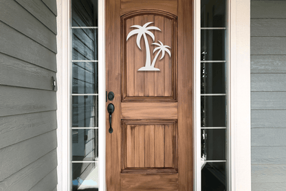 Palm Tree Beach House Sign, Outdoor PVC Decor - High Springs Shutter Company