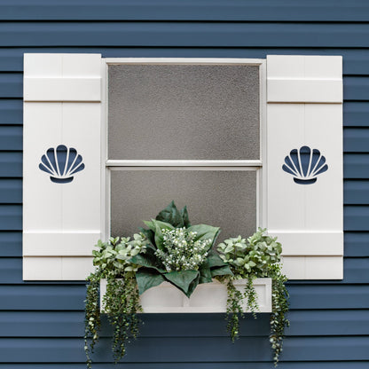 Seashell Exterior Shutter, Sold Individually - High Springs Shutter Company