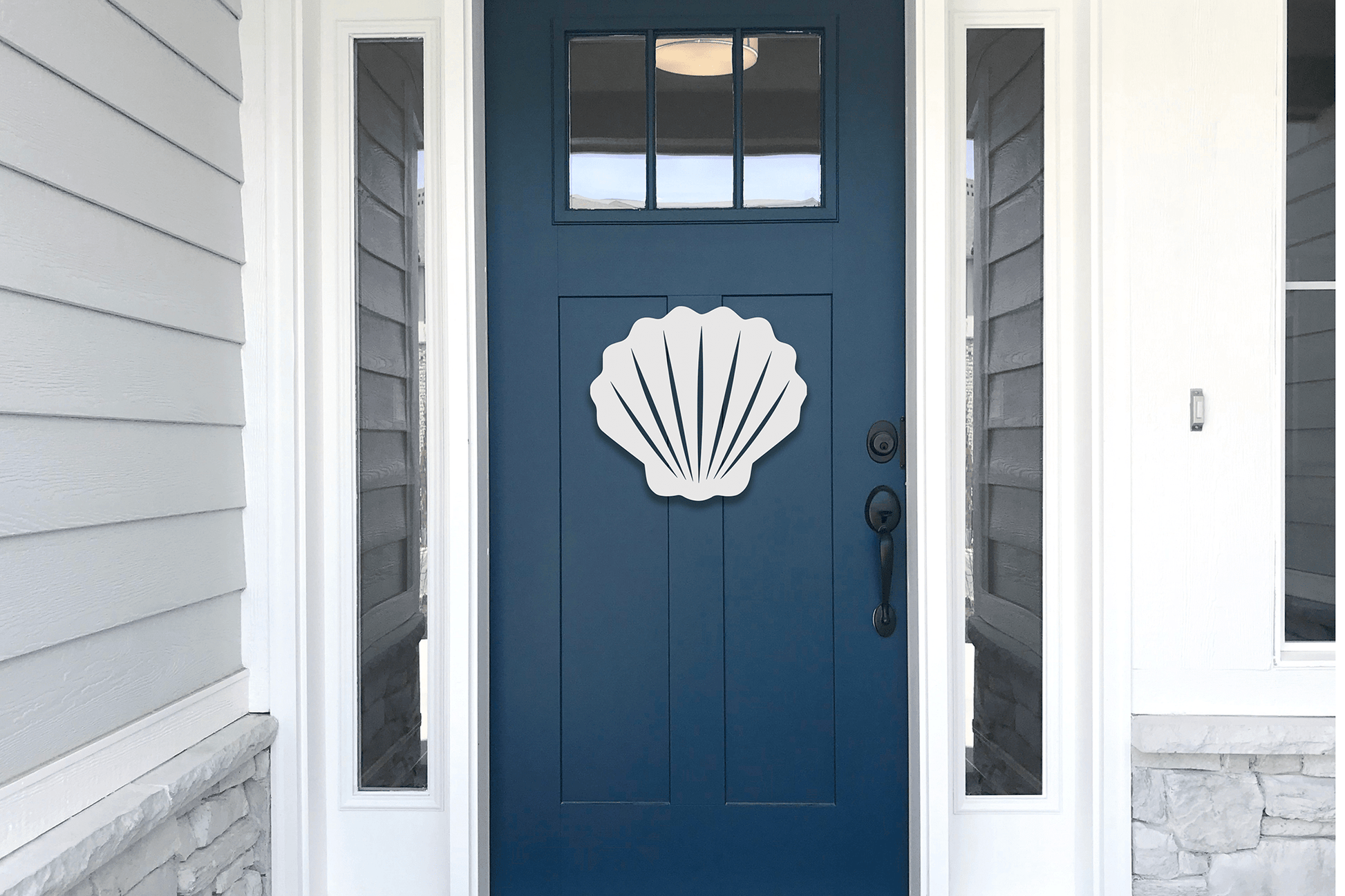 Shell Beach House Sign, Outdoor PVC Decor - High Springs Shutter Company