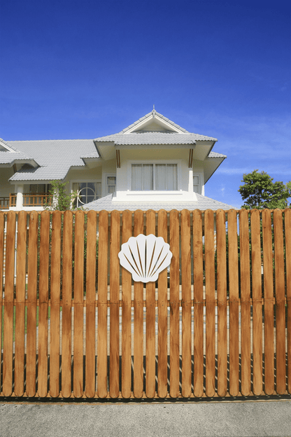Shell Beach House Sign, Outdoor PVC Decor - High Springs Shutter Company