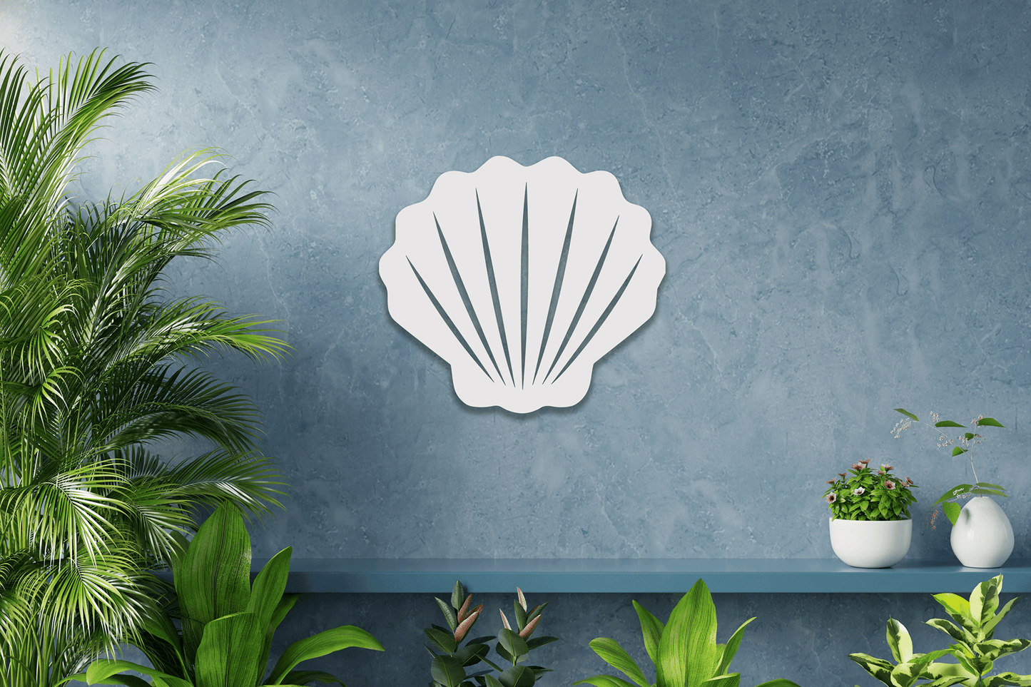 Shell Beach House Sign, Outdoor PVC Decor - High Springs Shutter Company
