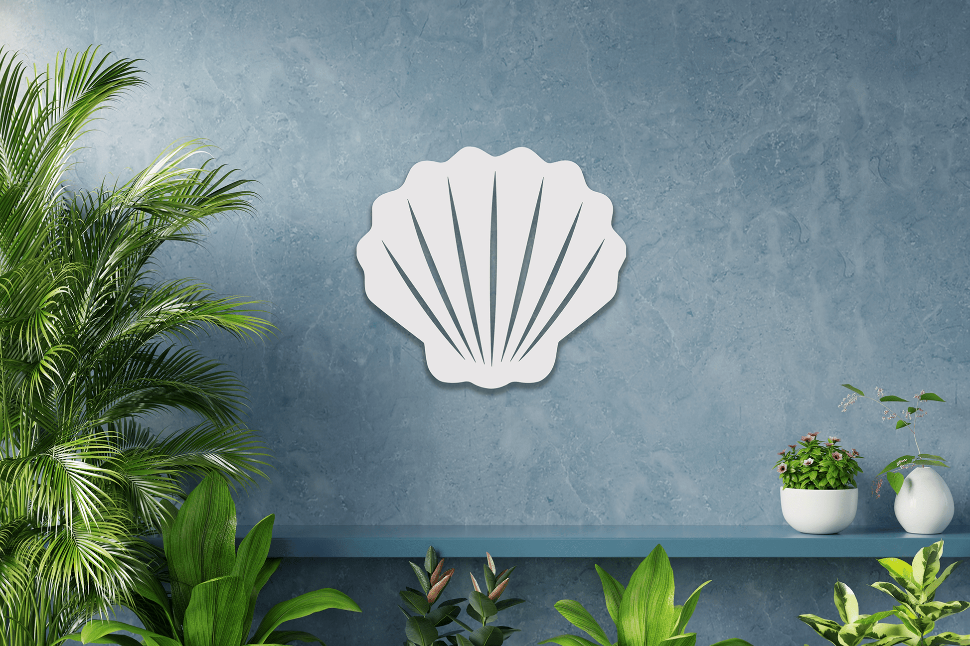 Shell Beach House Sign, Outdoor PVC Decor - High Springs Shutter Company