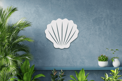 Shell Beach House Sign, Outdoor PVC Decor - High Springs Shutter Company