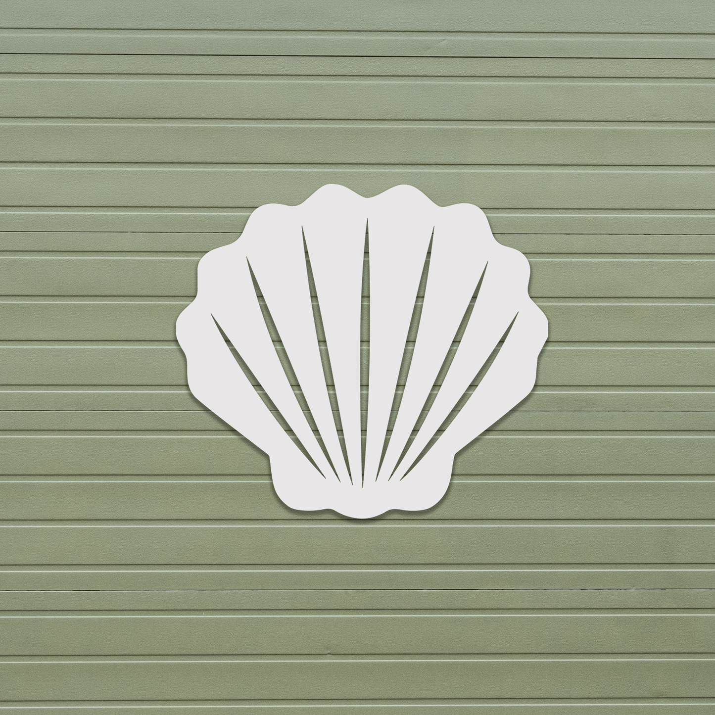 Shell Beach House Sign, Outdoor PVC Decor - High Springs Shutter Company