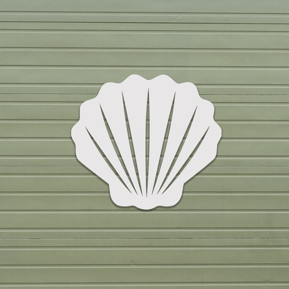 Shell Beach House Sign, Outdoor PVC Decor - High Springs Shutter Company