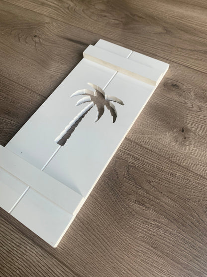 Single Palm Tree Exterior Shutter, Sold Individually - High Springs Shutter Company