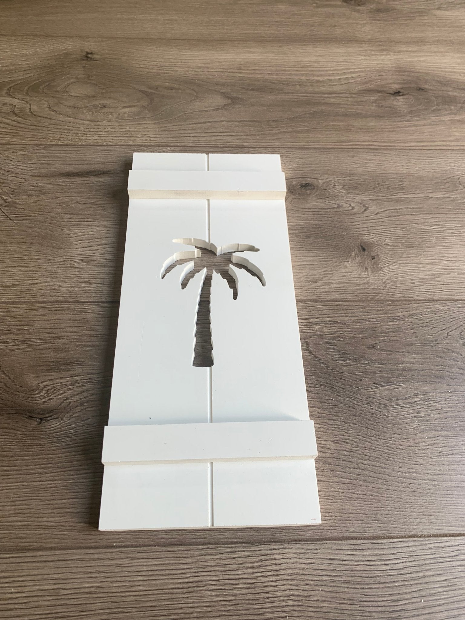 Single Palm Tree Exterior Shutter, Sold Individually - High Springs Shutter Company