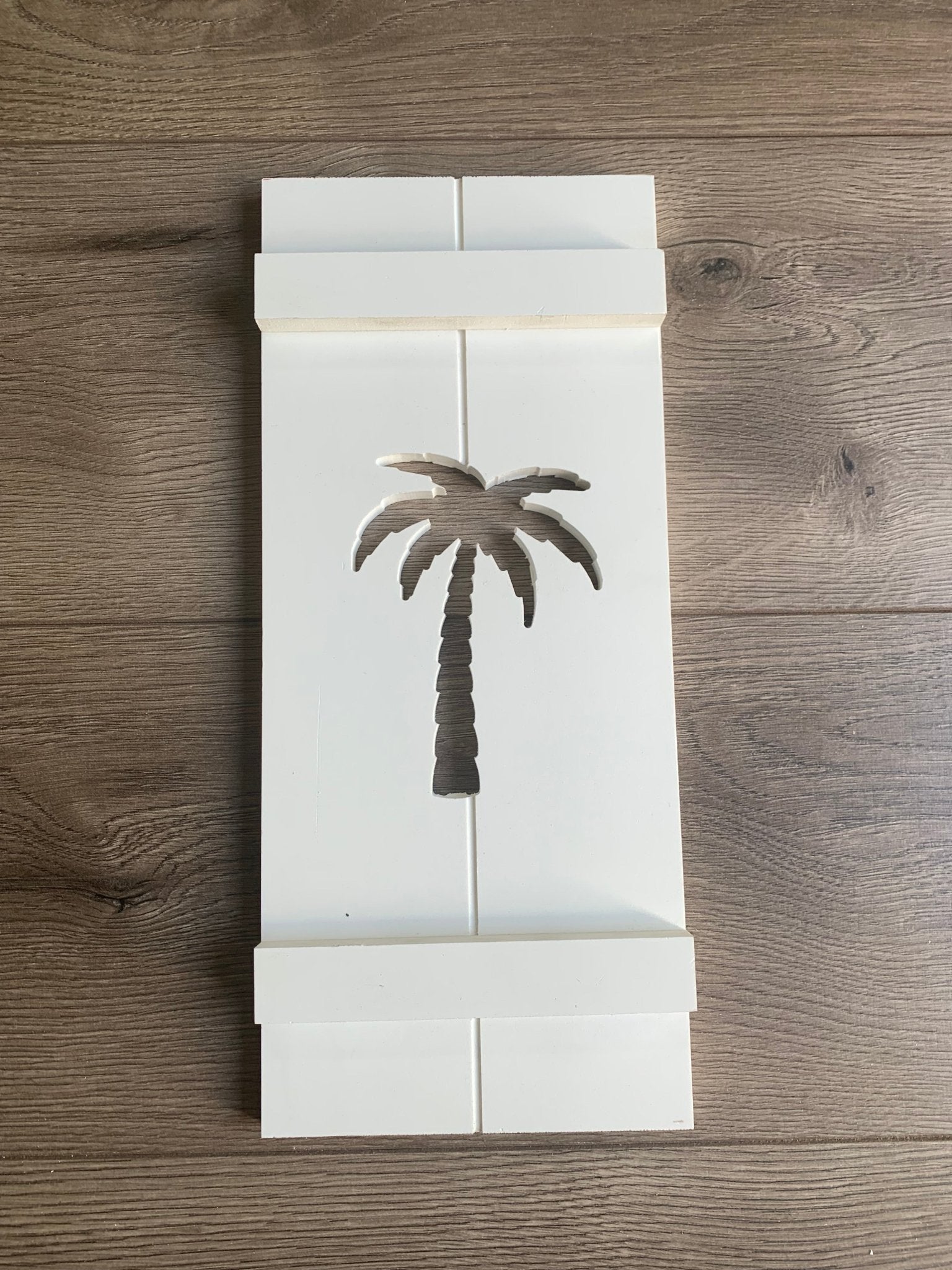 Single Palm Tree Exterior Shutter, Sold Individually - High Springs Shutter Company