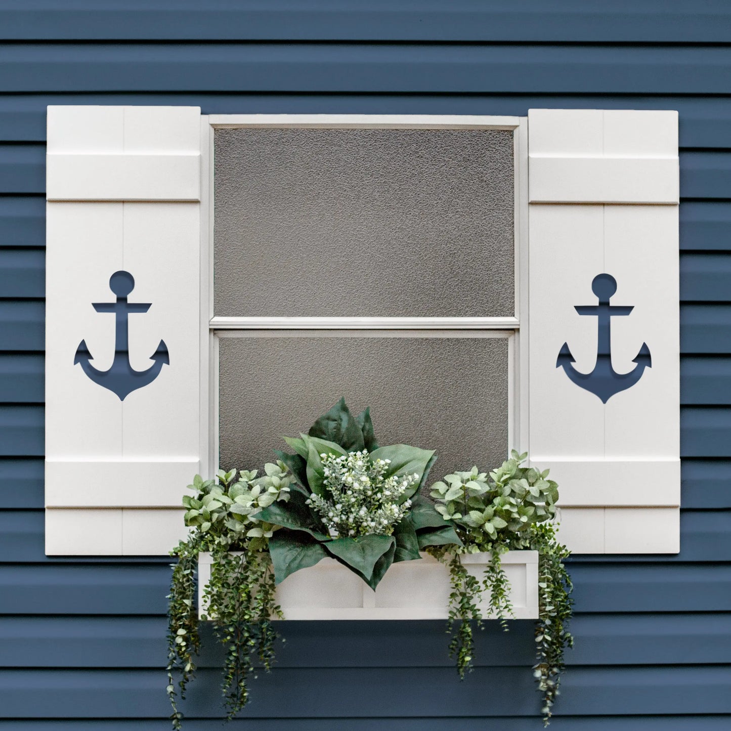 Anchor, Nautical Exterior Shutter, Sold Individually High Springs Shutter Company