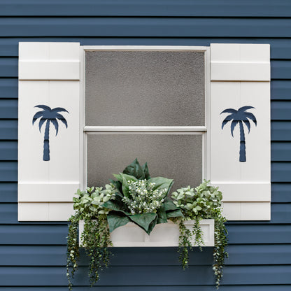 Single Palm Tree Exterior Shutter, Sold Individually High Springs Shutter Company