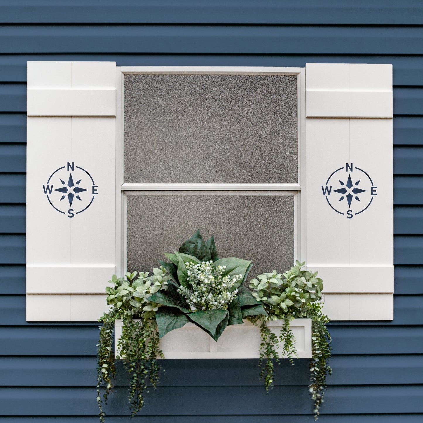 Compass Rose, Nautical Exterior Shutter, Sold Individually High Springs Shutter Company