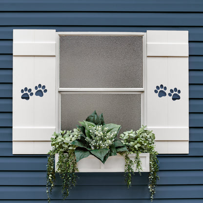 Paw Print Exterior Shutter, Sold Individually High Springs Shutter Company