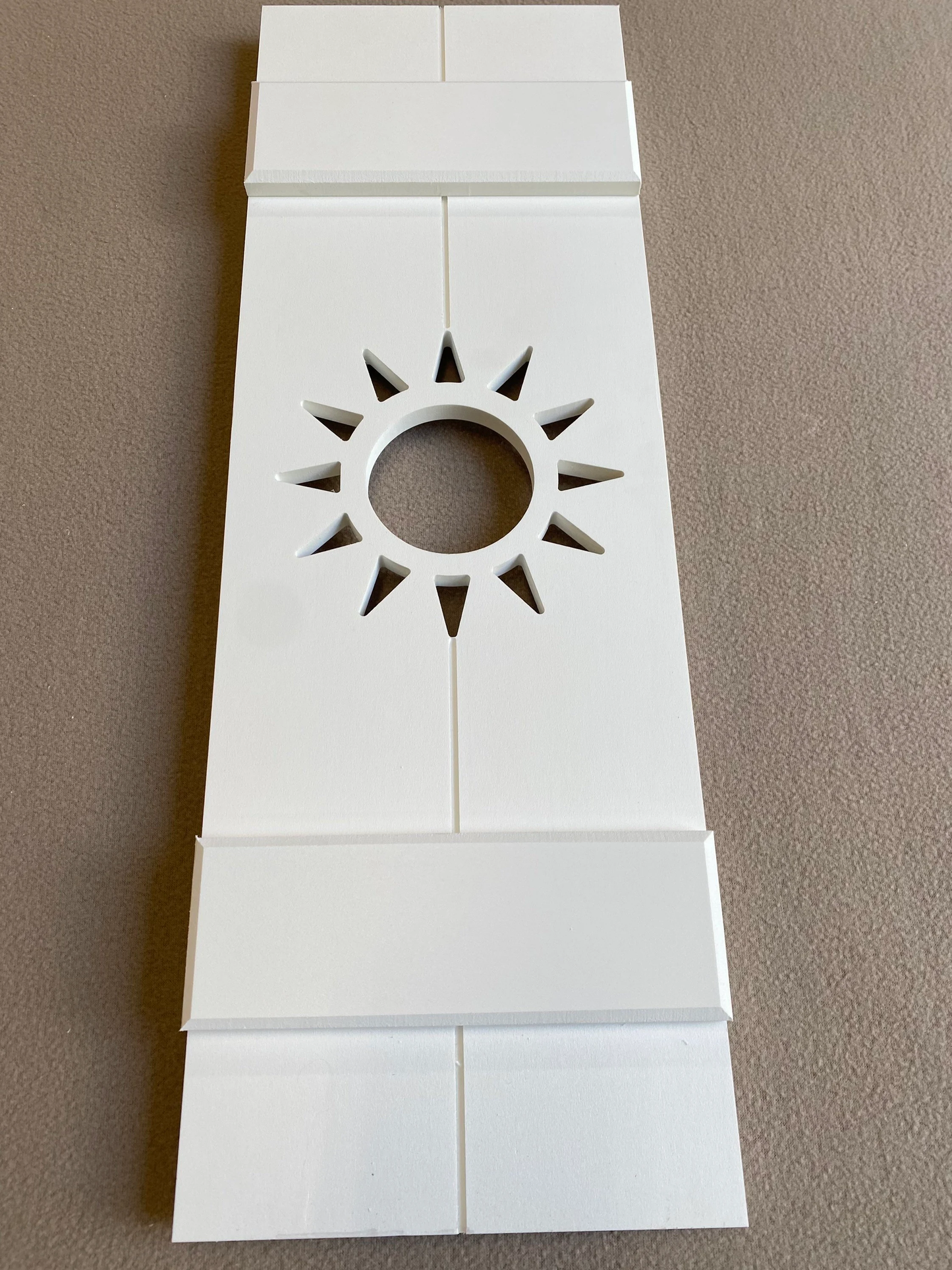 Sun Exterior Shutter, Sold Individually High Springs Shutter Company