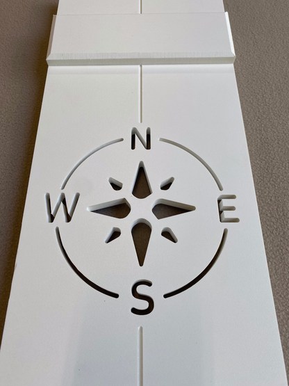 Compass Rose, Nautical Exterior Shutter, Sold Individually High Springs Shutter Company