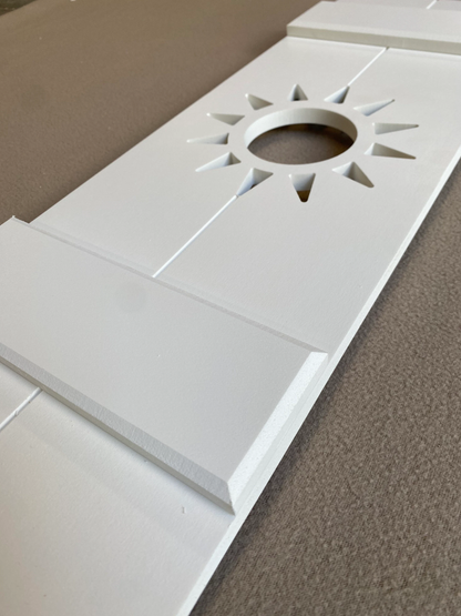 Sun Exterior Shutter, Sold Individually High Springs Shutter Company