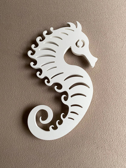 Outdoor Seahorse Decor, Beach House Sign High Springs Shutter Company