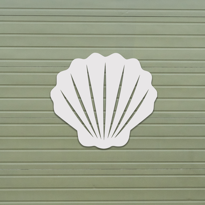 Shell Beach House Sign, Outdoor PVC Decor