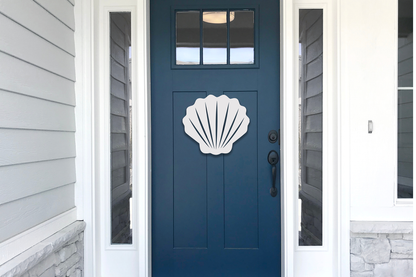 Shell Beach House Sign, Outdoor PVC Decor